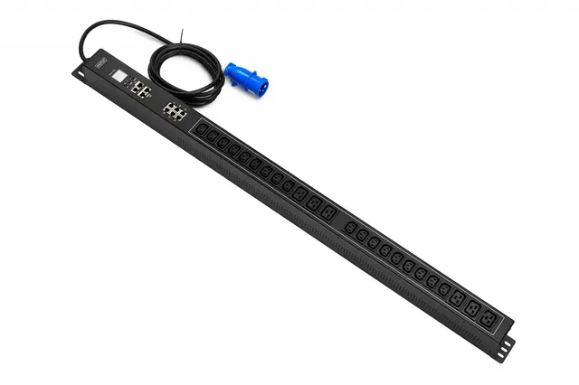 Listwa zasilająca SMART PDU 0U wtyk IEC 60309 16A/250V gniazda 18xC13 10A/250V 6xC19 16A/250V 16A