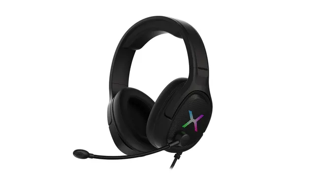 Słuchawki z mikrofonem KRUX Popz RGB czarne