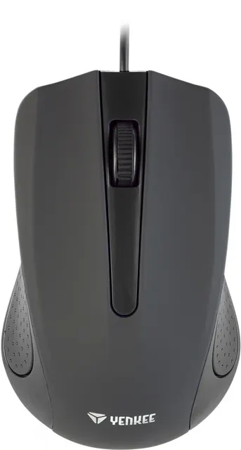 Mysz przewodowa USB, 3 przyciski , gumowana powierzchnia