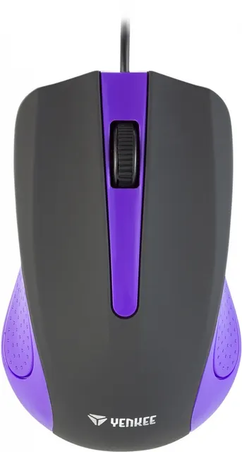 Mysz przewodowa USB, 3 przyciski, gumowana powierzchnia