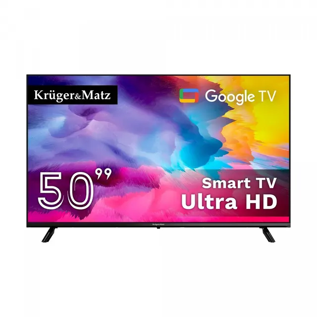 Telewizor Kruger&Matz 50" UHD Google TV, DVB-T2/S2/T/C H.265 HEVC