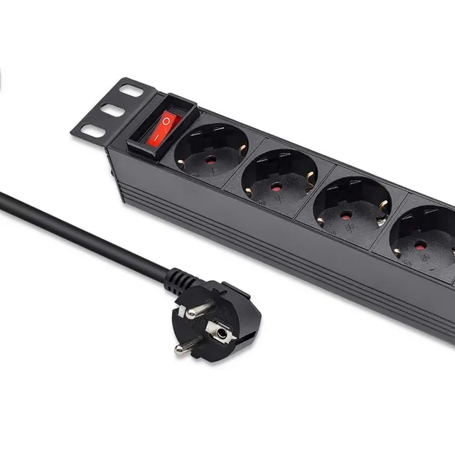 Listwa zasilająca Qoltec PDU do RACK 10", 1U, 16A, 4xSCHUKO, 1.8m