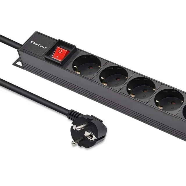 Listwa zasilająca Qoltec PDU do RACK, 16A, 16 x SCHUKO, Pionowa, 1.8m