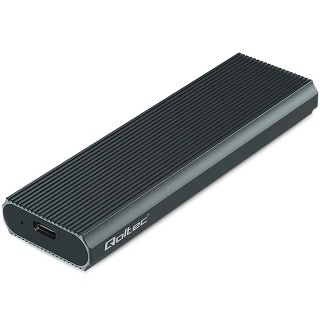 Obudowa/kieszeń Qoltec na dysk M.2 SSD, NVMe, PCIe, USB 3.1, Super speed 10Gb/s, 4TB, Grafit