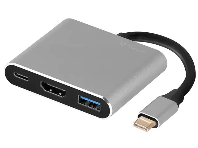 Kabel adapter USB-C Tracer TRAPOD46847 USB-C HDMI 4K USB 3.0 PDW 100W