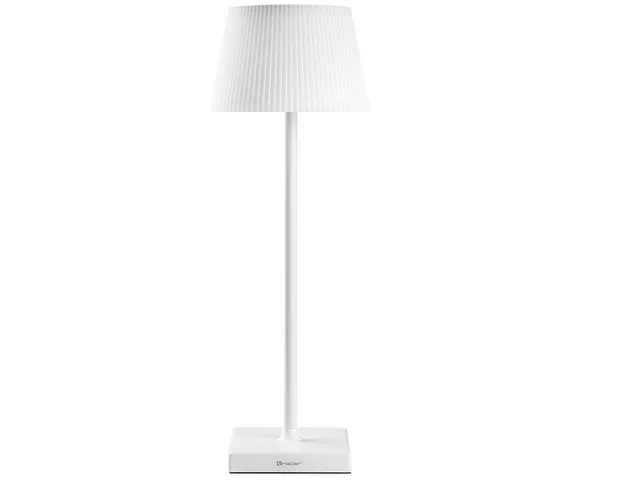 Lampka stołowa Pluto biała