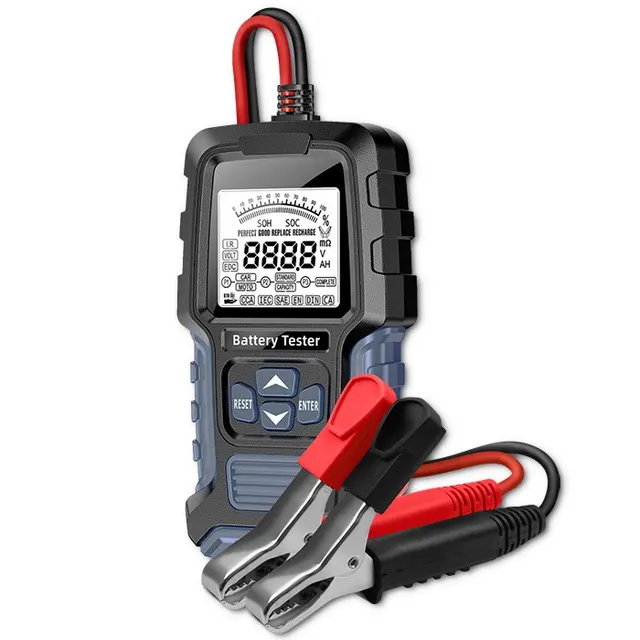 Tester cyfrowy Qoltec akumulatora z wyświetlaczem LCD, 12V, 24V, 3Ah-250Ah