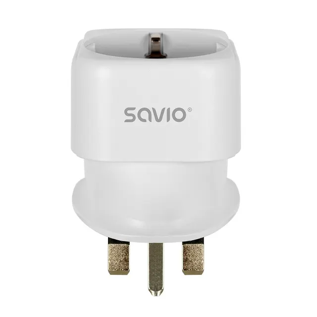 Adapter podróżny Savio AP-04 gniazdo EU-wtyk UK