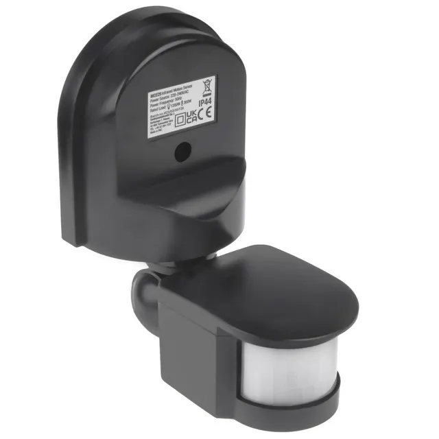 Czujnik ruchu i zmierzchu ścienny Maclean MCE25 GR, 180°, max. 1200W, szary