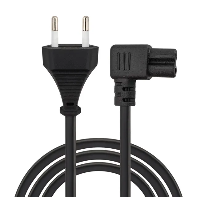 Kabel zasilający Savio CL-186, kątowy C7, 2pin, 5m zawieszka