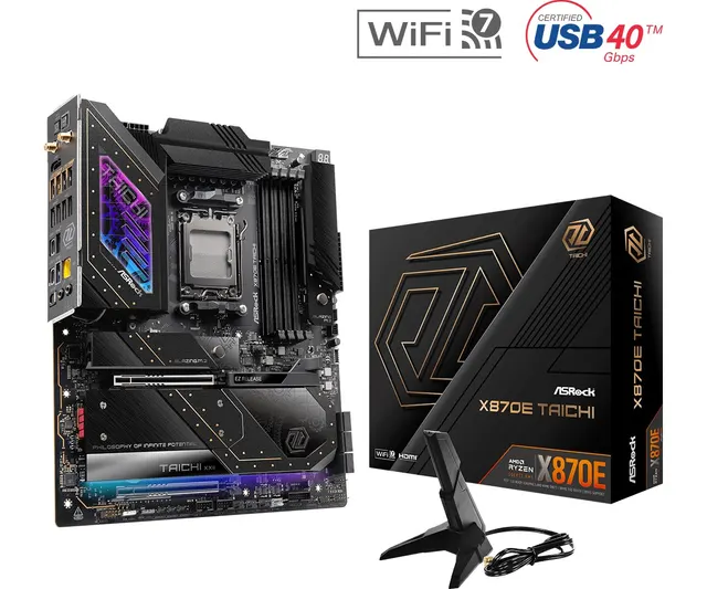 Płyta ASrock X870E TAICHI /AMD X870/DDR5/SATA3/M.2/USB4/WiFi/BT/PCIe5.0/AM5/E-ATX