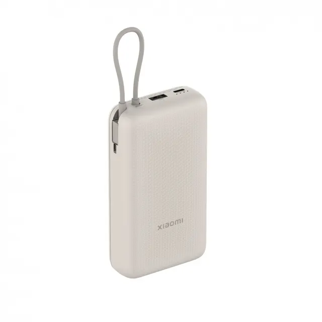 Powerbank Xiaomi 33W 20000mAh 2xUSB-C 1xUSB-A wbudowany kabel Tan
