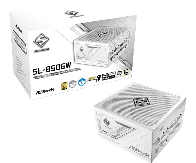 Zasilacz ASRock Steel Legend WHT 850W 80 PLUS Gold
