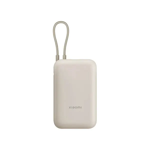 Powerbank Xiaomi 22,5W 10000mAh 2xUSB-C 1xUSB-A wbudowany kabel Tan