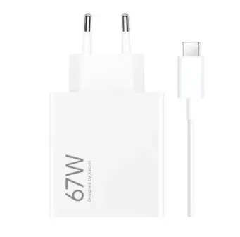 Ładowarka sieciowa Xiaomi 67W Hypercharge Combo 1x USB-A 6,2A biała