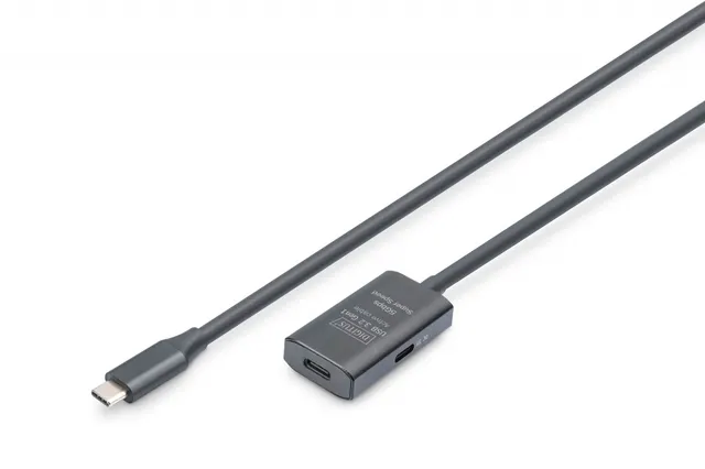 Kabel przedłużający aktywny DIGITUS DA-73108, USB 3.2 Gen1, 5Gbps, USB-C - USB-C, 5m