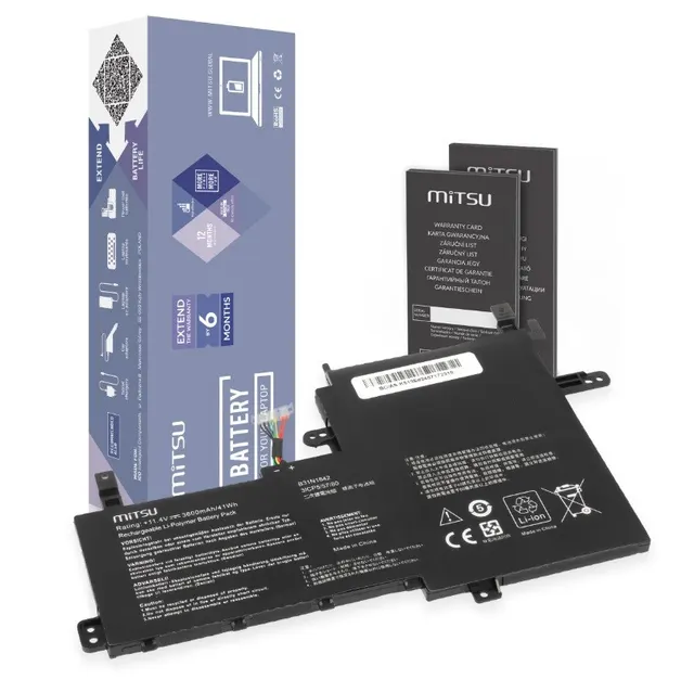 Bateria B31N1842 do Asus Vivobook K513E M513I S513E V531FA X531F 3550 mAh (42 Wh) 11.4V