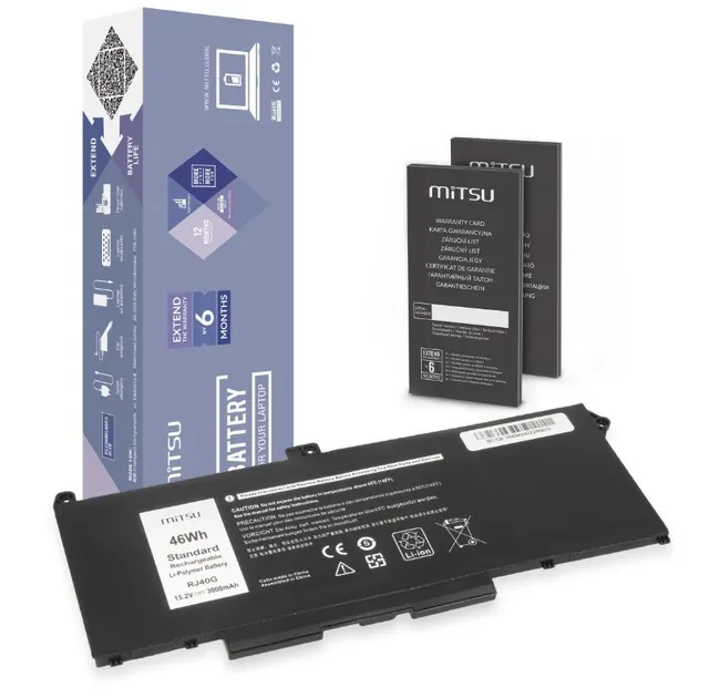 Bateria RJ40G Dell Latitude 5520 5420 Precision 3560 - 3600 mAh (55 Wh) 15.2V