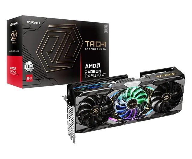 Karta VGA ASRock Radeon RX 9070 XT Taichi 16GB OC GDDR6 256bit HDMI+3xDP PCIe5.0