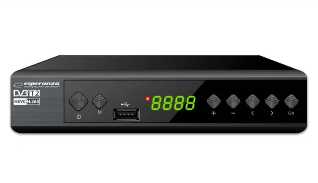 Tuner/dekoder cyfrowy DVB-T2 H.265/HEVC EV111P