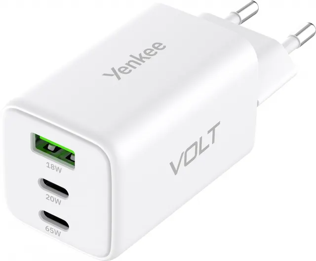 Ładowarka sieciowa 3xUSB 65W 3,24A Power Delivery 3.0 QC4.0