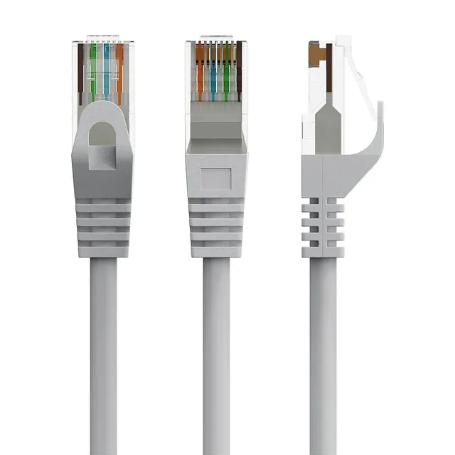 Kabel sieciowy Patch cord Kat.6 UTP 15m szary