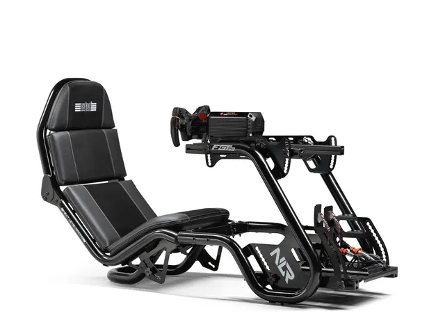 Kokpit symulatora wyścigowego F-GT Pro Formula and GT Black