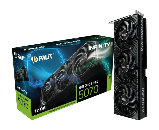 Karta VGA Palit GeForce RTX 5070 Infinity 3 12GB GDDR7 192bit HDMI+3DP PCIe5.0