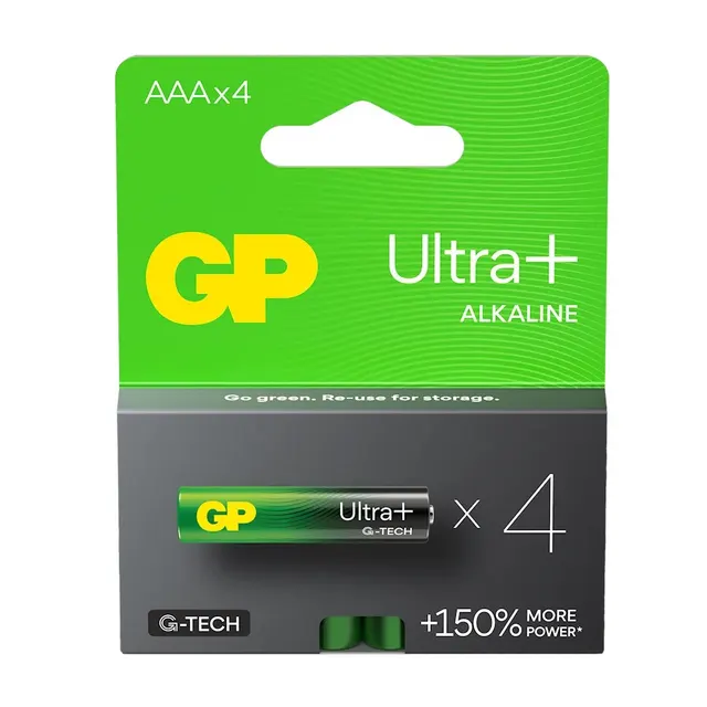 Bateria alkaliczna AAA/LR03 GP ReCyko Ultra+ alkaline G-TECH - 4 sztuki