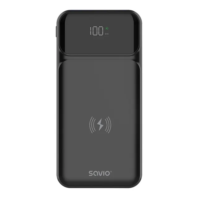 Powerbank SAVIO BA-09 10000mAh Ładowanie indukcyjne