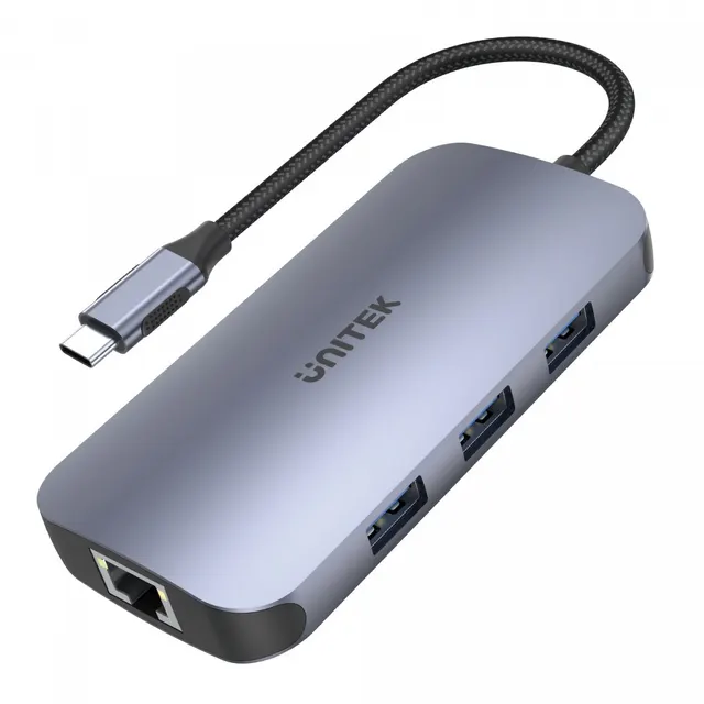 Hub USB Unitek D1071A N9+ USB-C HDMI, PD 100W, czytnik kart