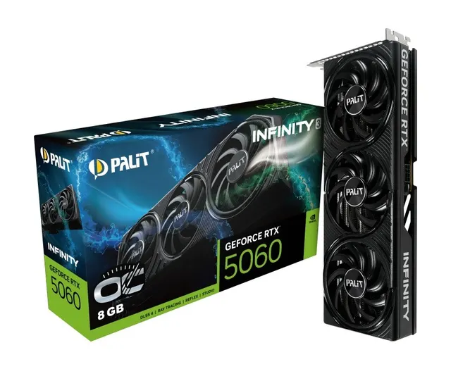 Karta VGA Palit GeForce RTX 5060 Infinity 3 OC 8GB GDDR7 128bit HDMI+3DP PCIe5.0