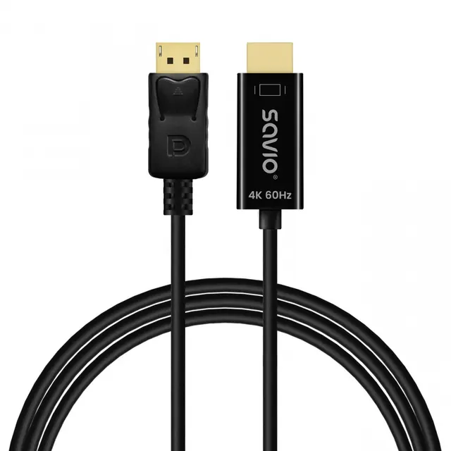 Kabel adapter Savio CL-189 DisplayPort do HDMI 4K 60Hz