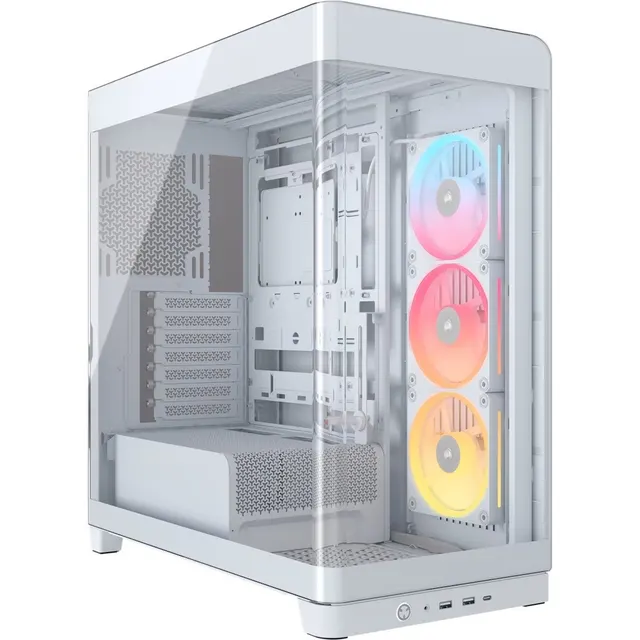 Obudowa FRAME 4500X LX-R RGB Biała Mid Tower ATX