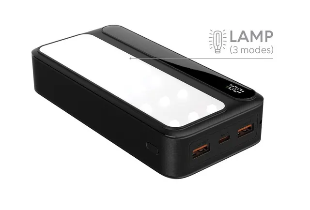 Powerbank Rebeltec P20 LCDPD LAMP (20 000mAh 22,5W) z latarką LED