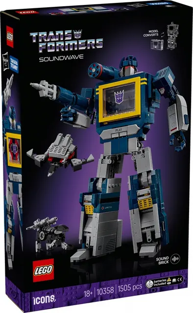 Klocki Icons 10358 Transformers: Soundwave