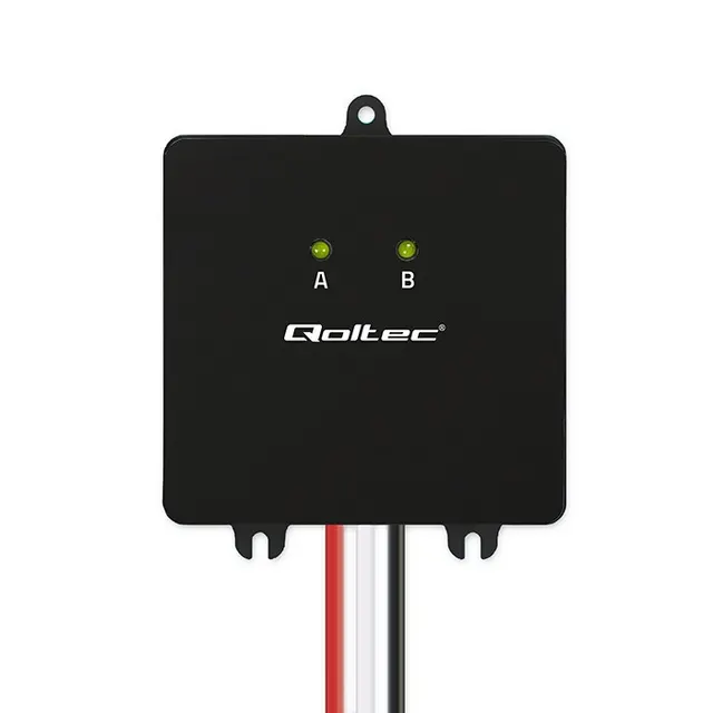 Balanser napięcia Qoltec 24V do akumulatorów 2x12V, 5A, LiFePO4 AGM GEL
