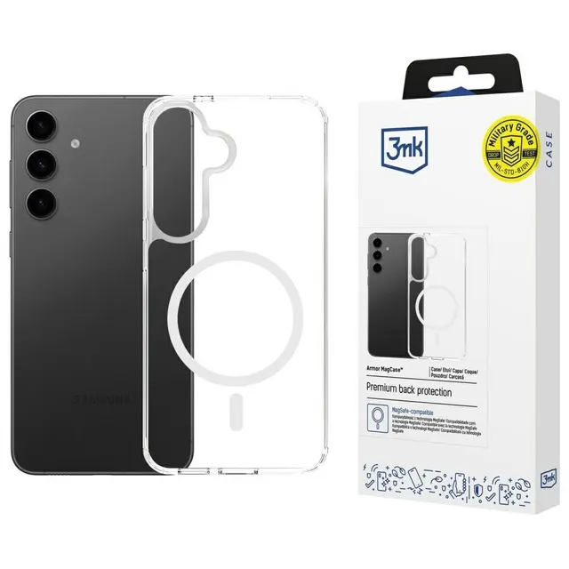Etui Armor MagCase do Samsung S24/S25 MagSafe przezroczysty