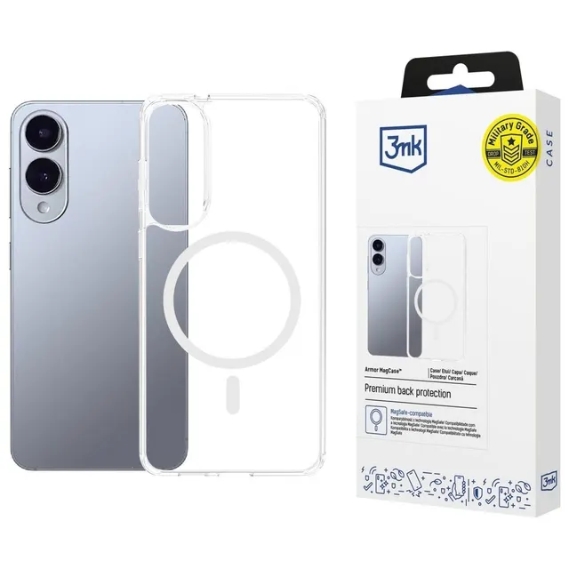 Etui Armor MagCase do Samsung S25 Ultra MagSafe przezroczysty