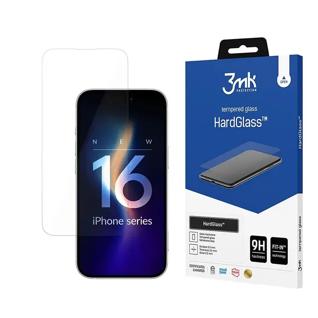 Szkło hartowane do Apple iPhone 16 Pro - 3mk HardGlass