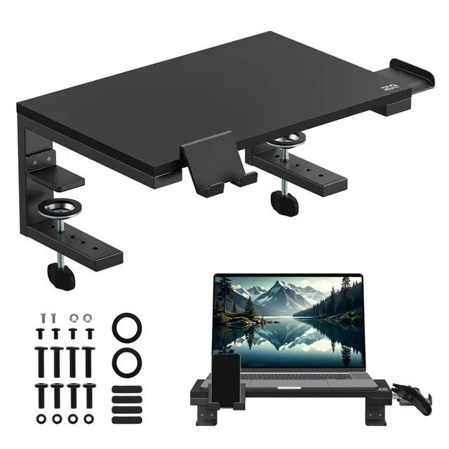 Podstawka pod laptop / monitor Ergo Office, max. obciążenie 20kg, dla przekąt. 13-32", czarna, ER-303 B
