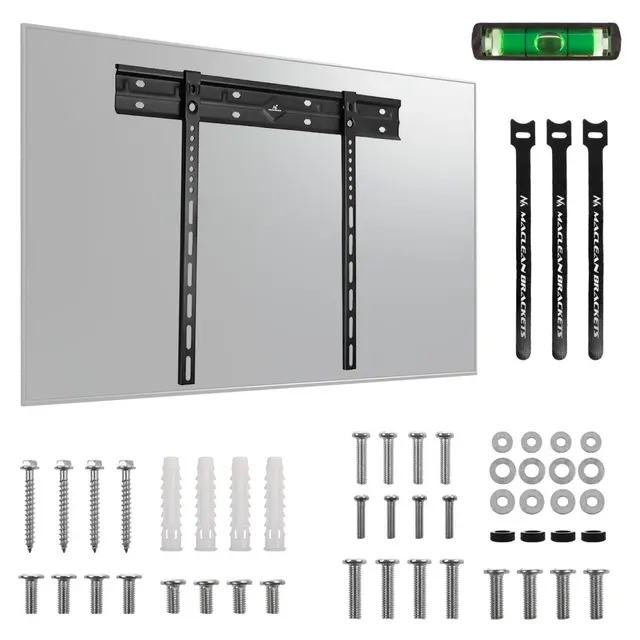 Uchwyt ścienny do TV Maclean MC-123, 40-85", max VESA 600x400, obciążenie do 80kg, ultra płaski