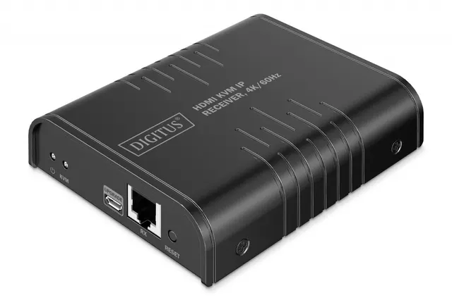 Przedłużacz/Extender DIGITUS KVM HDMI+USB 2.0 do 120m/200m po kat.6 z 4K/60Hz, dodatkowy odbiornik do DS-55355