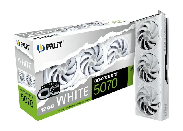 Karta VGA Palit GeForce RTX 5070 White OC 12GB GDDR7 192bit HDMI+3DP PCIe5.0