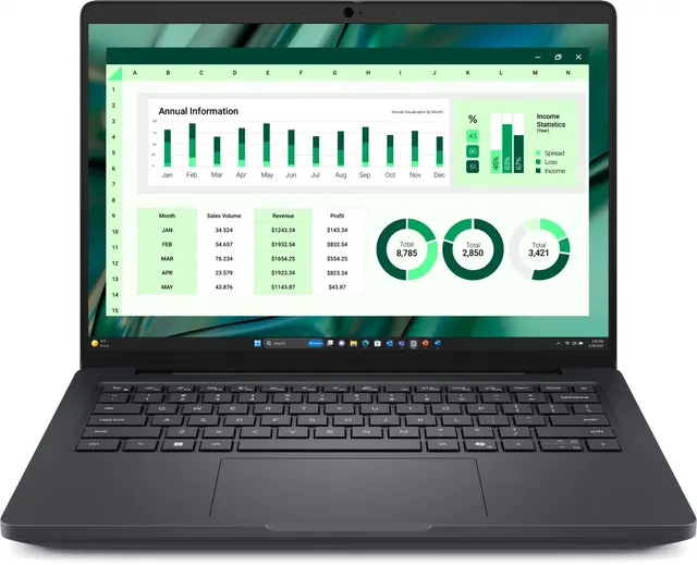 Stacja robocza Dell Pro Max 14 MC14250 W11 Pro, U7-265H, 32GB, 512GB, Arc, FgrPr&SmtCd, FHD IR Cam & Mic, WLAN+BT, 14 FHD+, Backlit Kb, 4 Cell, 100W, vPro, 3YPS