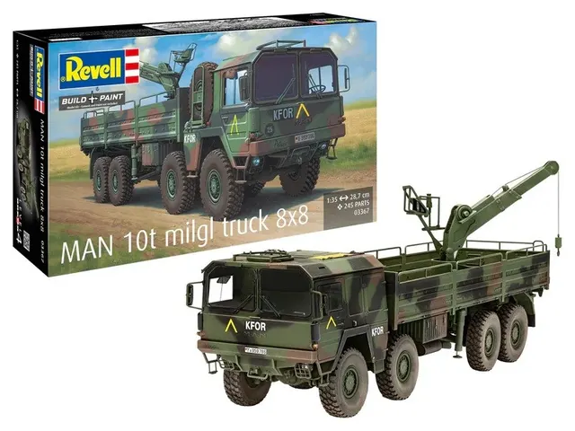 Model plastikowy Ciężarówka Man 10T Milgl 8x8 1/35