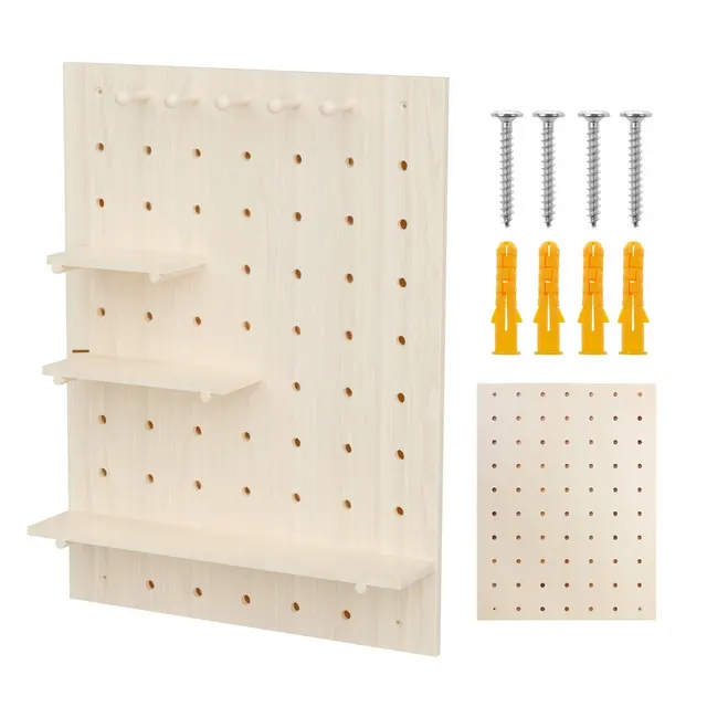 Tablica drewniana organizer Maclean, drewniany, 60x80cm, max. 20kg, MC-131 WD