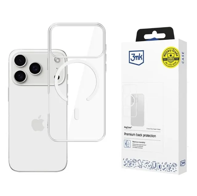 Etui Armor MagCase do Apple iPhone 17 Pro/18 Pro Przezroczysty