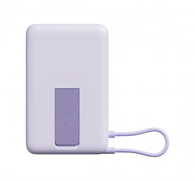 PowerBank Magnetic 10000 z podstawką fioletowy