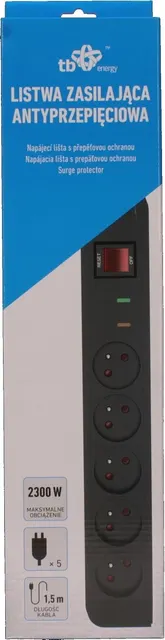 Energy Listwa antyprzepięciowa x5,1.5m